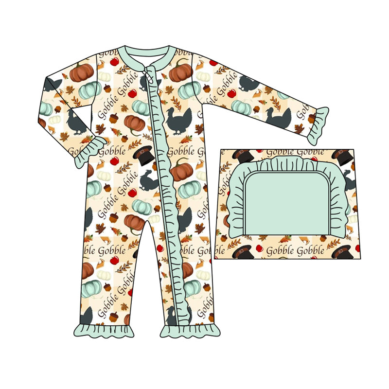 8.1 custom each style moq 5eta 4-6week Sibling Sister pumpkin baby girls sets and dress and rompers match family design