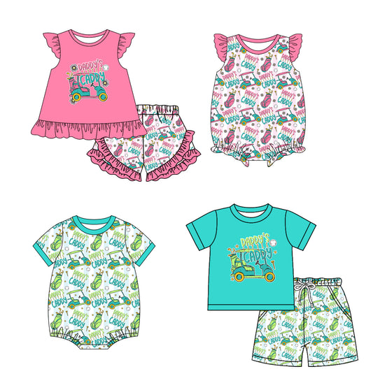 25.11.3 custom each style moq 5 eta 6-8week Sibling Sister baby short sleeve shorts sets 2 and romper 2 match design