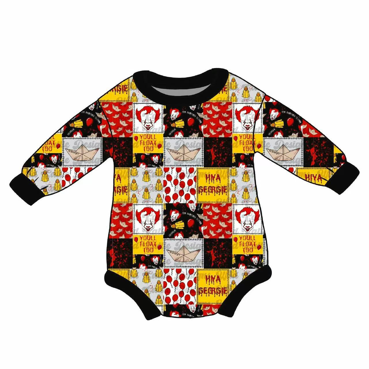 Custom moq 5 each style eta 6-7weeks milk silk baby boys halloween bubble