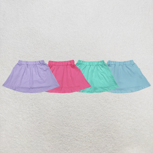 RTS NO MOQ Sibling Baby Girls Leather Matellic Skirts