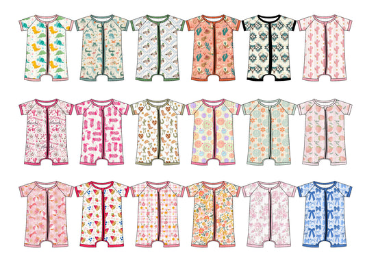 25.6.4 custom each style moq 5eta 4-6week Sibling Sisters baby girl short sleeve romper 1 and romper 18 match family design
