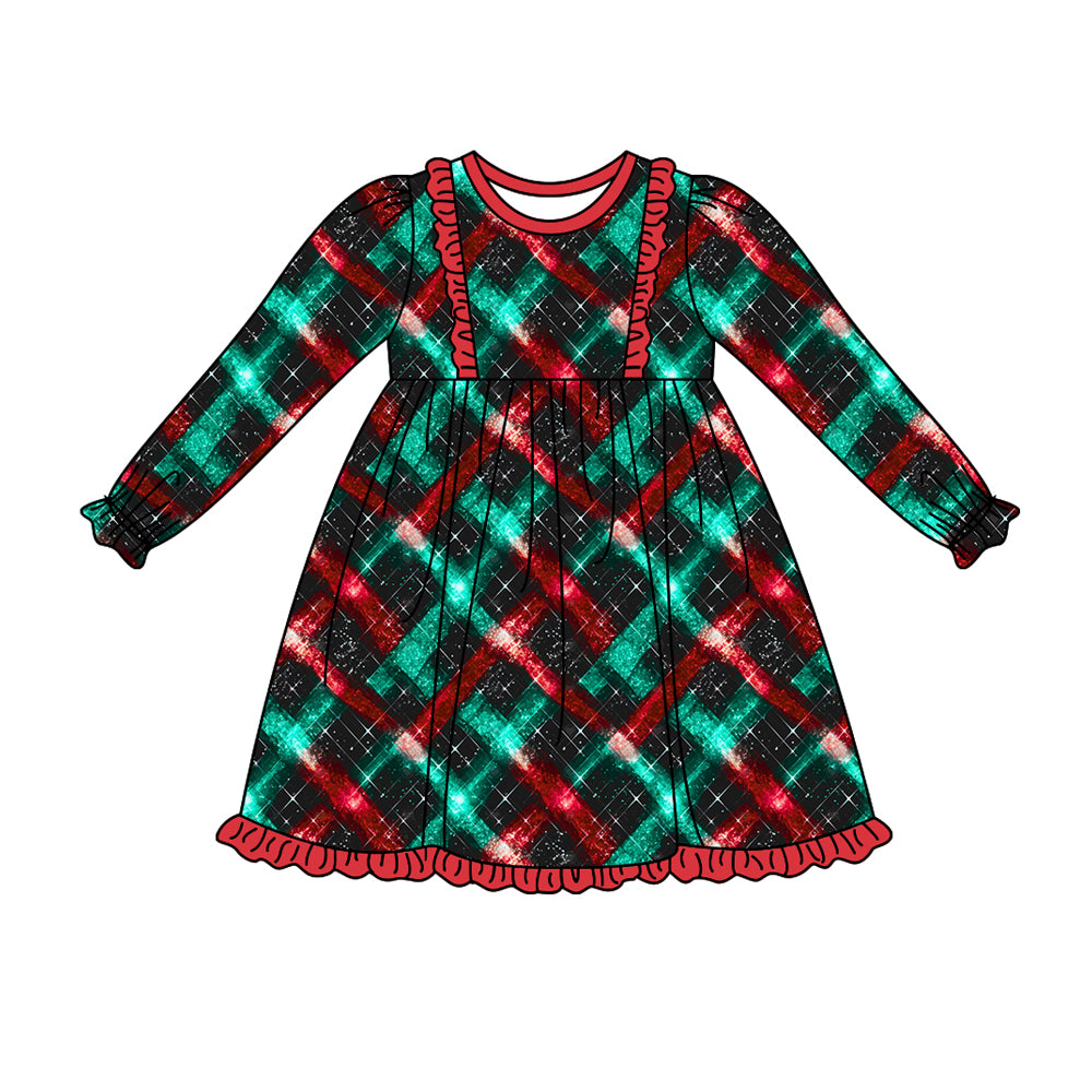 5.23 custom each style moq 5eta 4-5week Sibling Sister colorful girls outfits dress and baby romper match family design