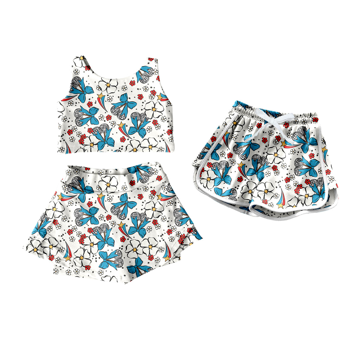 25.12.26 custom each style moq 5 eta 6-8week Sibling Sister bow baby short sleeve shorts sets and shorts match design
