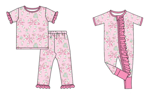 25.9.13 custom each style moq 5eta 6-8week Sibling Sisters bow baby girl clothes short sleeve pants sets and romper match family design