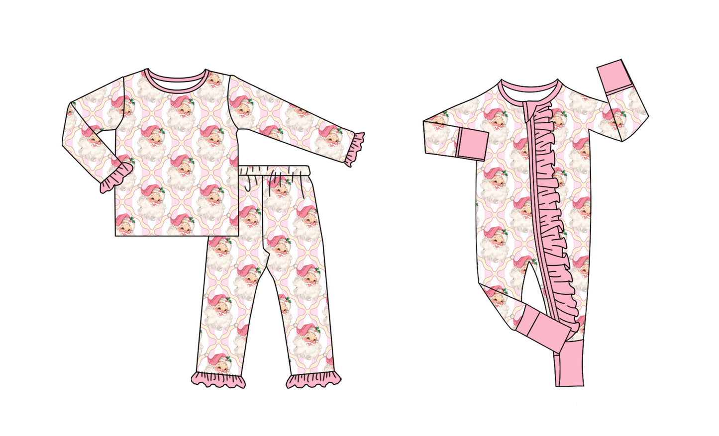 25.7.23 custom each style moq 5eta 4-6week Sibling Sister Christmas bow baby girl long sleeve pants sets and rompers match family design