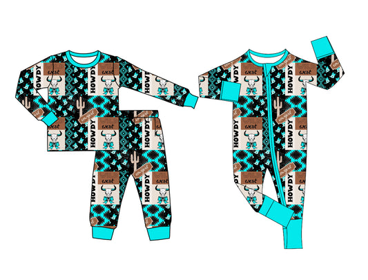 25.6.17 custom each style moq 5eta 4-6week Sibling Sisters cow head baby boy long sleeve pants sets and rompers match family design