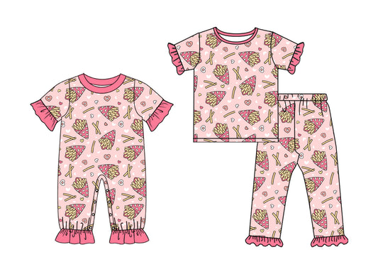 25.10.4 custom each style moq 8 eta 6-8week Sibling Sisters love baby girl clothes short sleeve pants sets and romper match family design
