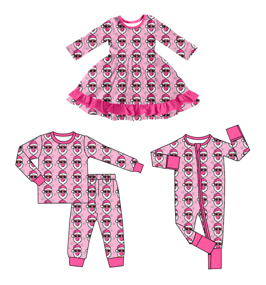 25.5.29 custom each style moq 5eta 4-6week Sibling Sisters Christmas baby girl long sleeve pants sets and dress and rompers match family design