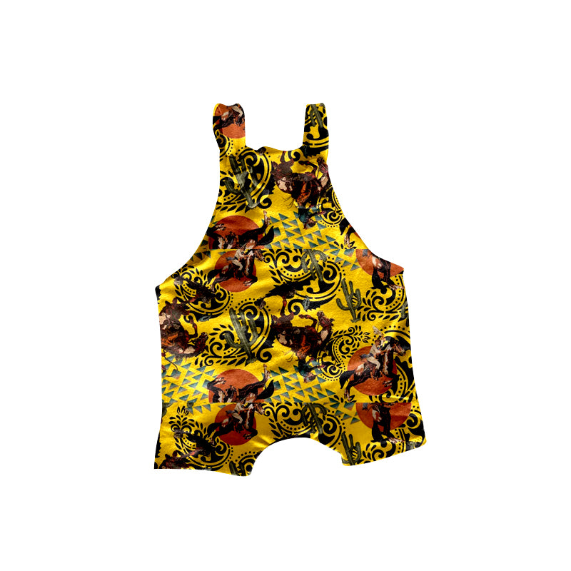 12.23 custom each style moq 5eta 4-6week Sibling Sister riding horse baby suspender jumpsuit 1 and jumpsuit 2 and jumpsuit 3 match design