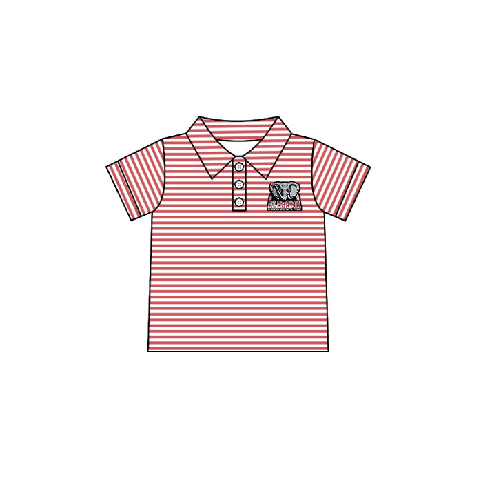 Custom summer teams baby girls clothes team brick red sets dress top-25.5.5