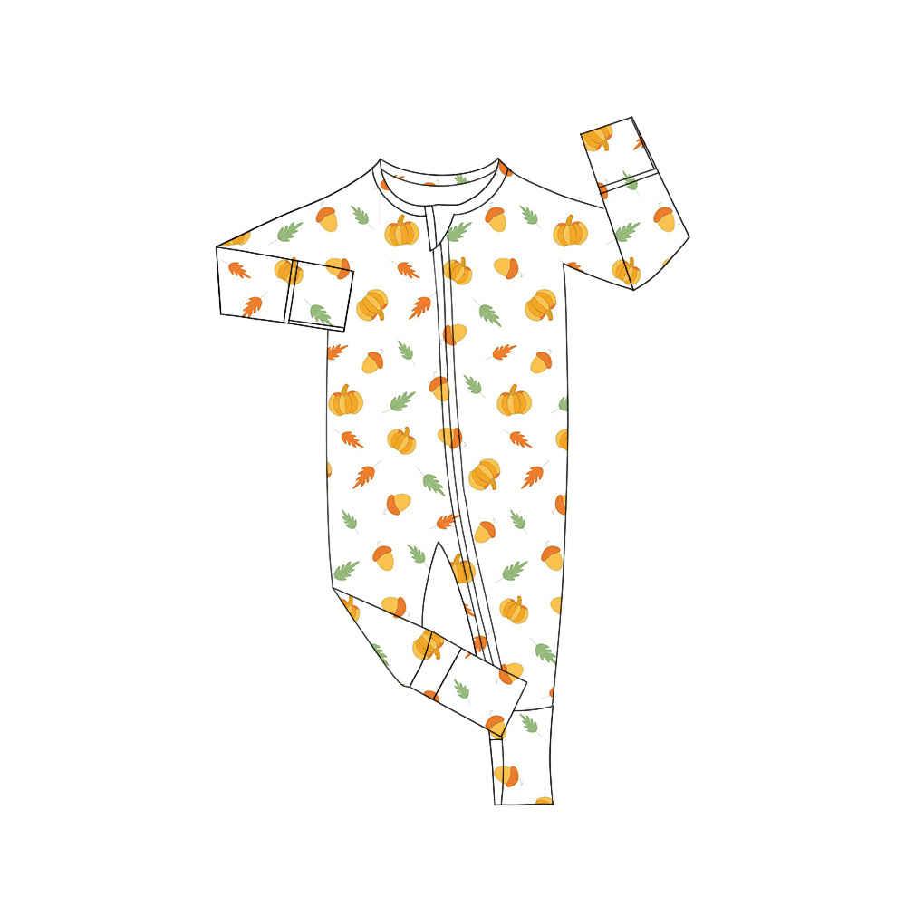 5.31 custom each style moq 5eta 4-6week Sibling Sister pumpkin boys outfits and romper match family design