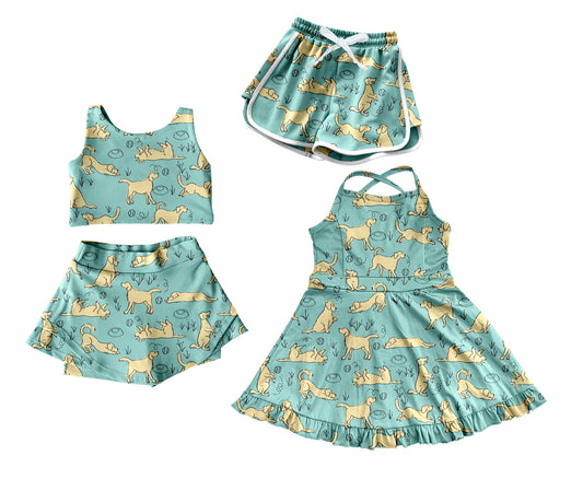 25.5.22 custom each style moq 5eta 4-6week Sibling Sister baby girls clothes Short sleeve shorts skirts sets and dress and shorts match family design
