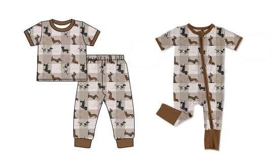 25.10.18 custom each style moq 5 eta 6-8week Sibling Sisters puppy baby boy clothes short sleeve pants sets and romper match family design