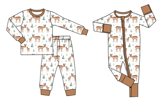 25.5.28 custom each style moq 5eta 4-6week Sibling Sisters Christmas trees baby boy long sleeve pants sets and rompers match family design