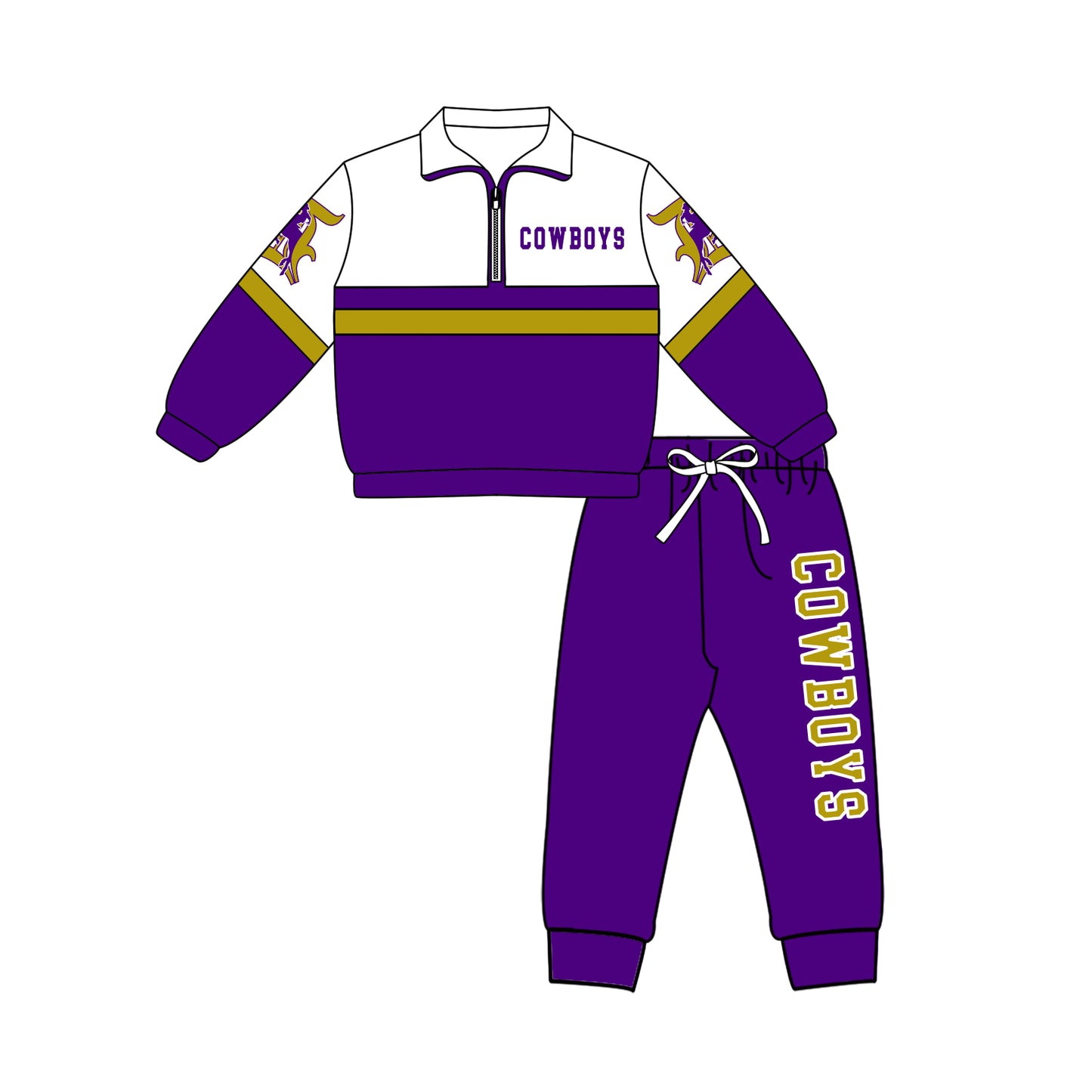 Custom moq 5 mix size milk silk summer teams Girls Purple Polka Dot Top Shorts Set Top Skirt Short Set Zipper Pullover Jogger Pants Set Pullover Tops