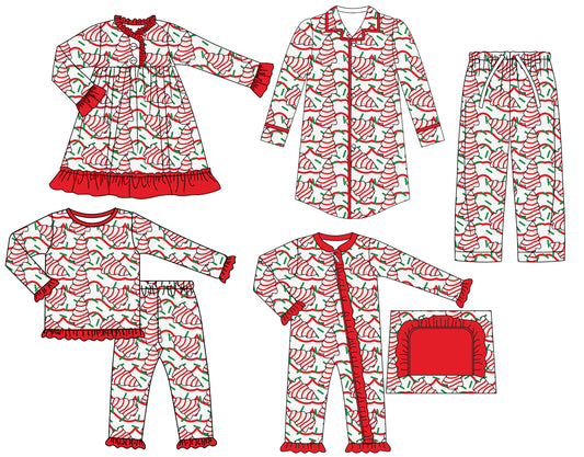 25.7.28 custom each style moq 5eta 4-6week Sibling Sisters Christmas baby girl long sleeve pants sets and adult top and adult pants and romper and dress match family design