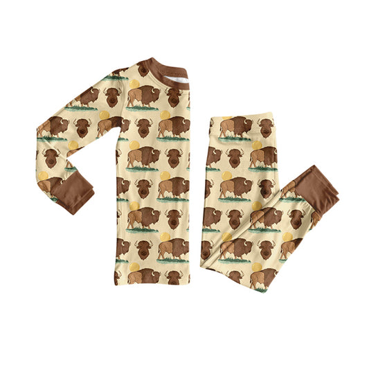 25.9.1 custom each style moq 5eta 4-6week Sibling Sisters cow baby boy clothes long sleeve pants sets and romper match family design