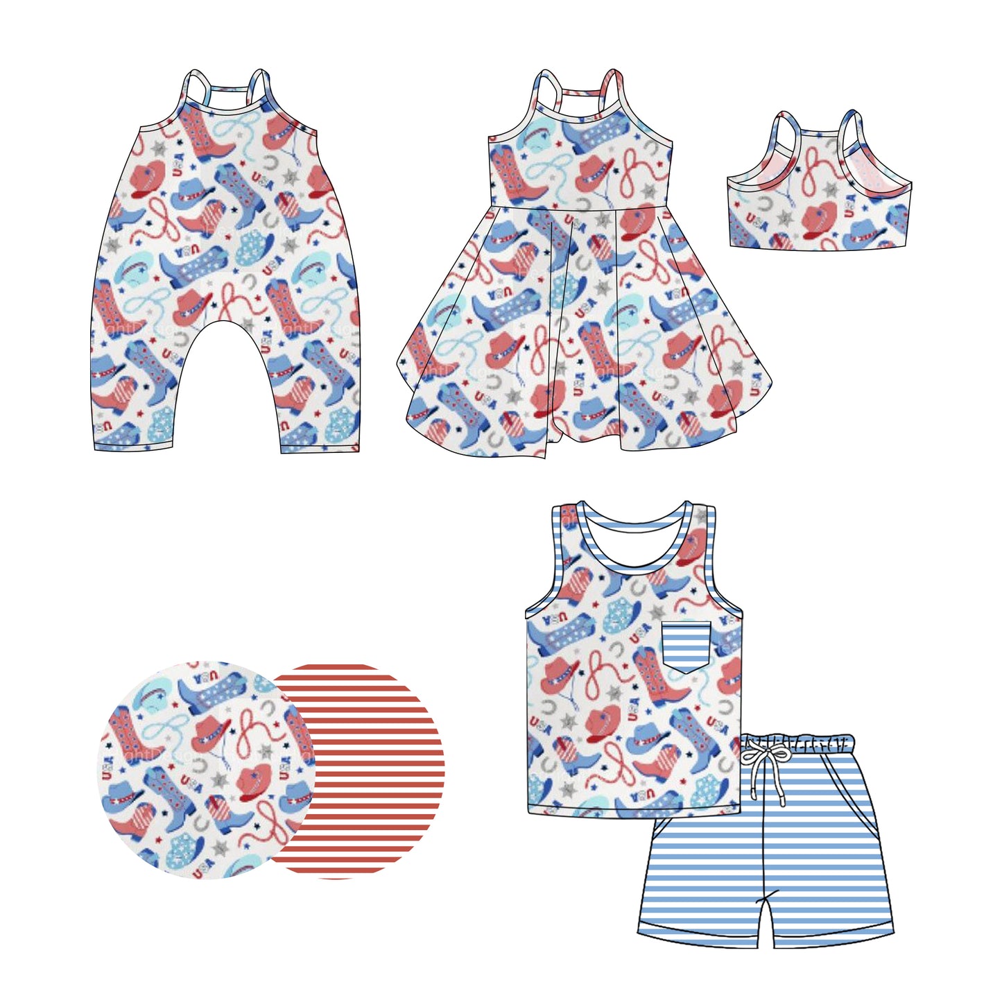 3.19 custom each style moq 5eta 4-6week Sibling Sisters boots hats baby girl short sleeve shorts sets and dress and rompers match family design