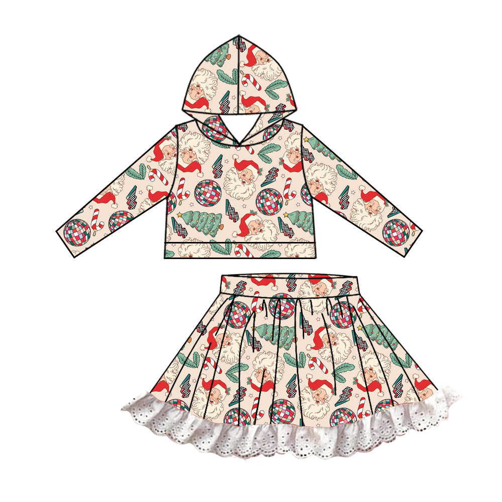 6.28 custom each style moq 5eta 4-6week baby girls clothes Christmas hooded long sleeve girls dress