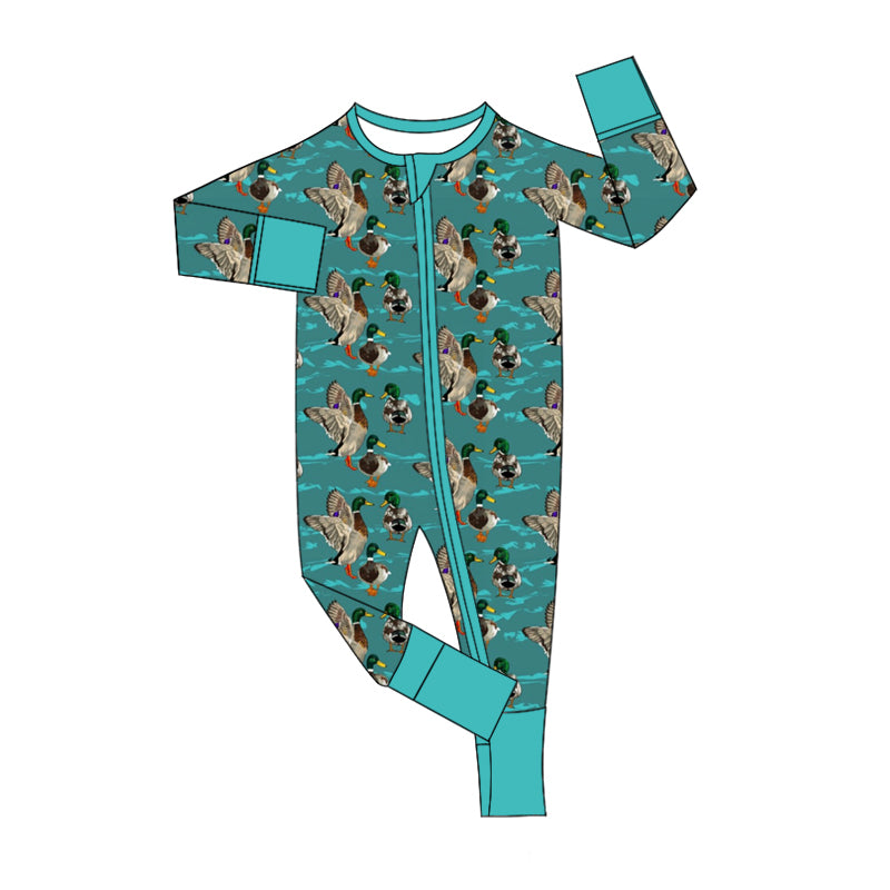 9.24 custom each style moq 5eta 4-6week Sibling Sister duck green baby boys sets and rompers match family design