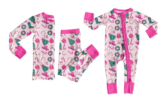 25.7.3 custom each style moq 5eta 4-6week Sibling Sisters Christmas bow baby girl long sleeve pants sets and rompers match family design