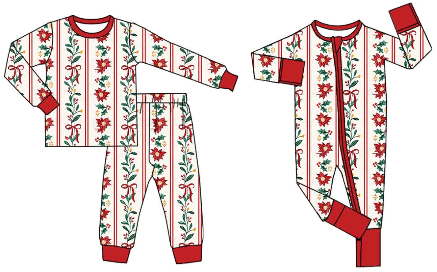 25.5.26 custom each style moq 5eta 4-6week Sibling Sisters Christmas bow floral baby boy long sleeve pants sets and rompers match family design