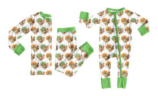 25.7.3 custom each style moq 5eta 4-6week Sibling Sisters turkey baby boy long sleeve pants sets and rompers match family design