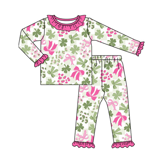 25.9.3 custom each style moq 5eta 4-6week Sibling Sisters bow baby girl clothes long sleeve pants sets and romper match family design