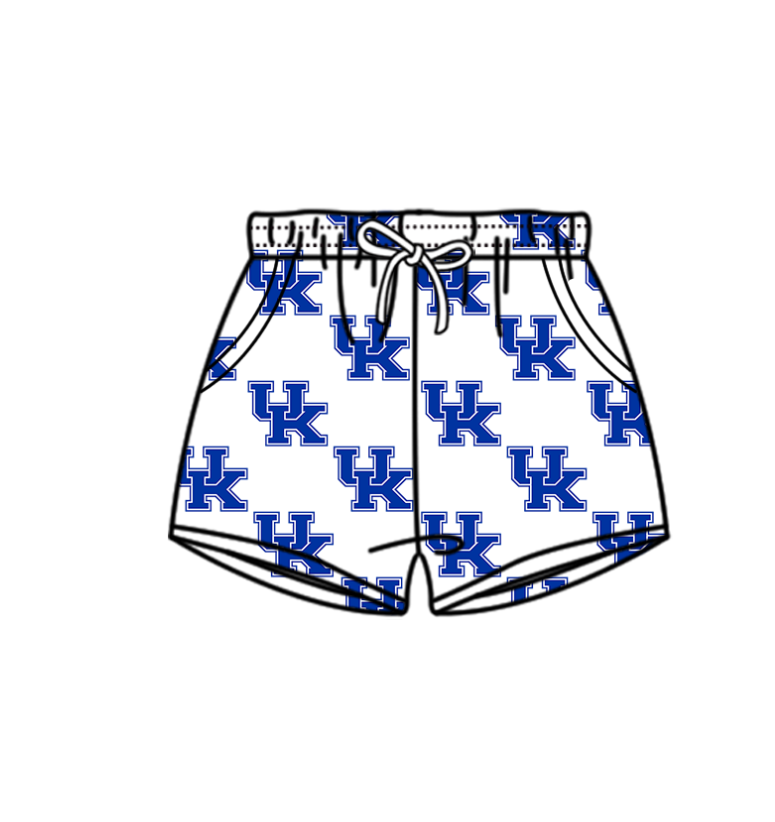 Custom moq 5 mix size milk silk summer teams Baby Girl Blue Two-Piece Swimsuit Set One Piece Swimsuits Boys Swim Trunks