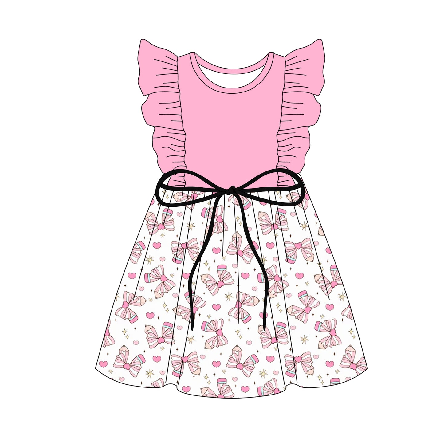 3.5 custom each style moq 5eta 4-6week Sibling Sister baby girls short sleeve dress and dress 7 match design