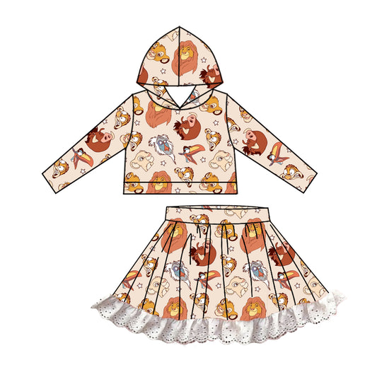 6.28 custom each style moq 5eta 4-6week baby girls clothes animal hooded long sleeve girls dress