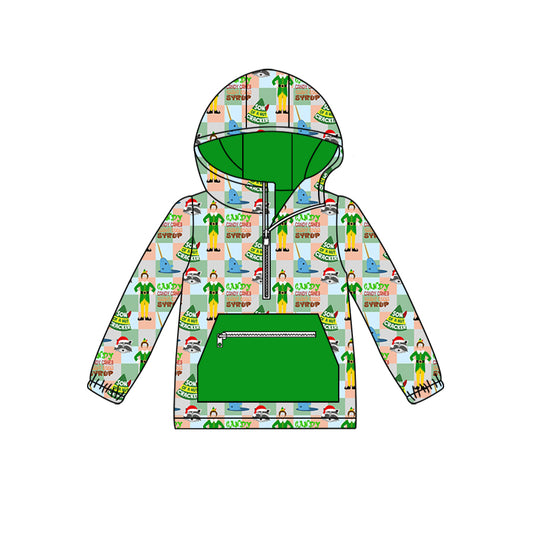 6.29 custom each style moq 5 eta 4-6week Christmas green baby boys clothes long sleeve top