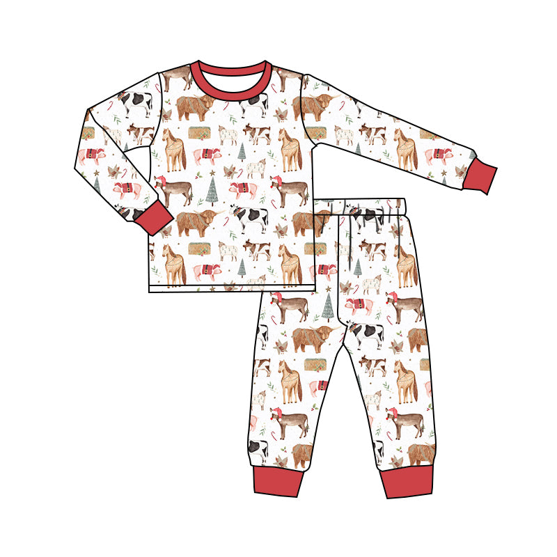 7.18 custom each style moq 5eta 4-6week Sibling Sister farm house baby boys sets and rompers match family design