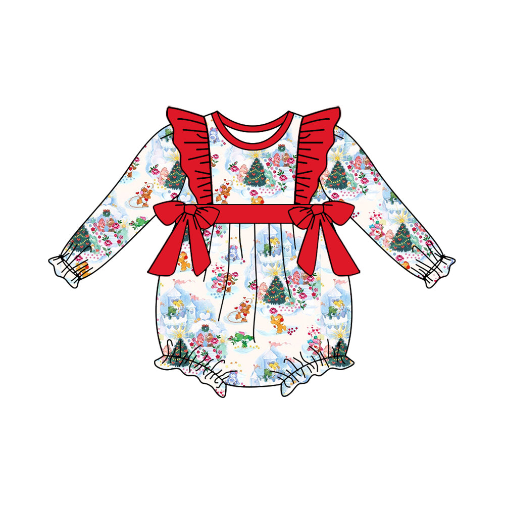 7.4 custom each style moq 5eta 4-6week Sibling Sister Christmas baby girls sets and dress and rompers match family design