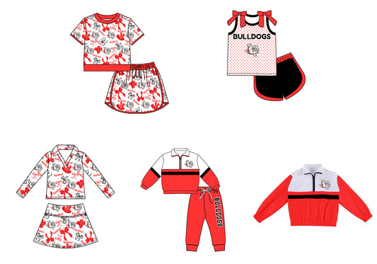 Custom moq 5 mix size milk silk summer teams Girls Polka Dot Top Shorts Set Top Skirt Short Set Zipper Pullover Pants Set