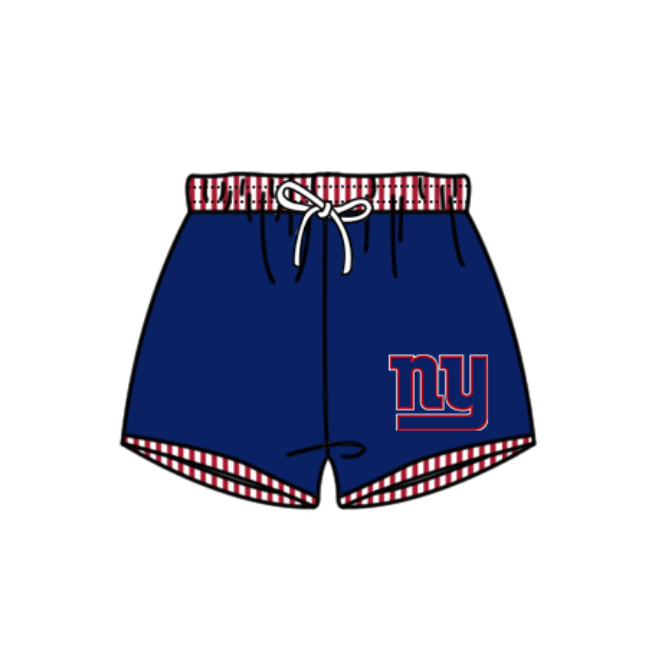 Custom moq 5 mix size milk silk summer teams baby girl boys Navy Blue clothes Two-Piece Swimsuit Set One Piece Swimsuits boy swim trunks