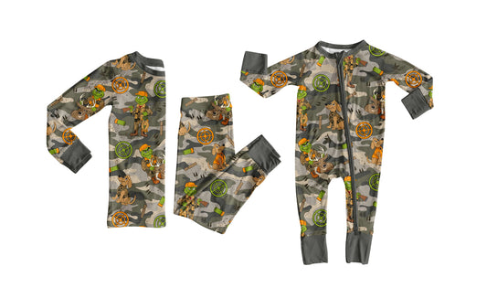 25.8.25 custom each style moq 5eta 4-6week Sibling Sisters puppy baby boy clothes long sleeve pants sets and romper match family design