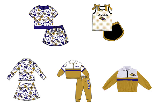 Custom moq 5 mix size milk silk summer teams Girls Polka Dot Top Shorts Set Top Skirt Short Set Zipper Pullover Jogger Pants Set Brown Pullover Tops