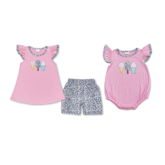 Baby Boys Shirt Shorts Summer Embroidery Rompers Outfits Clothes Sets