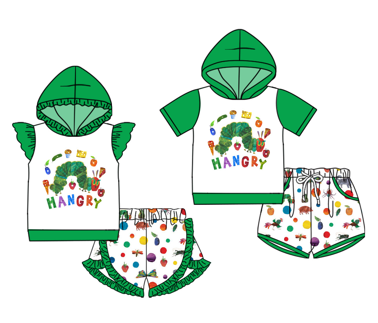 4.17 custom each style moq 5eta 4-6week Sibling Sister baby boy short sleeve set 1 and set 2 match design