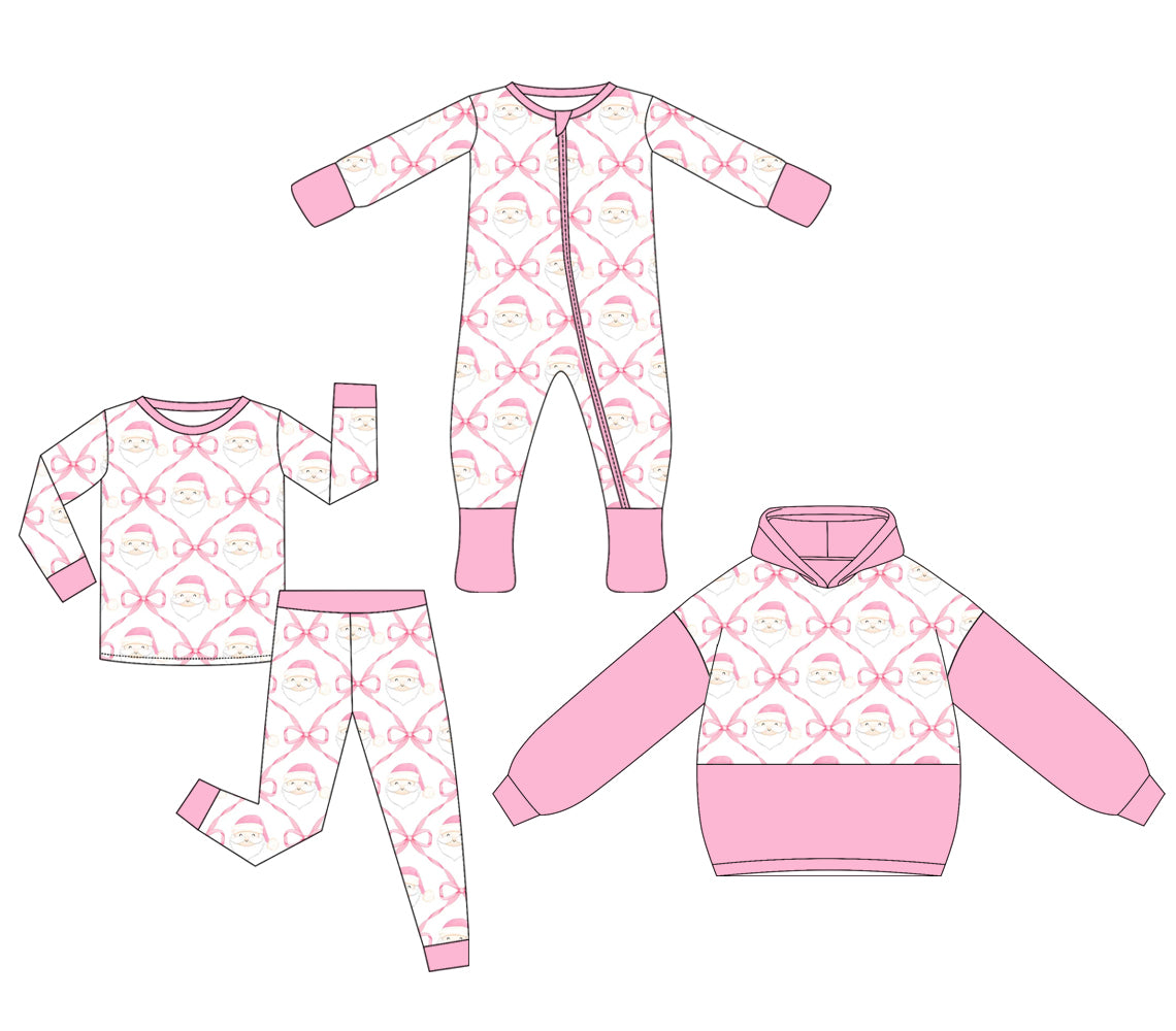 25.5.10 custom each style moq 5eta 4-6week Sibling Sisters Christmas bow baby girl long sleeve pants sets and rompers and tops match family design