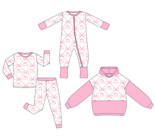 25.5.10 custom each style moq 5eta 4-6week Sibling Sisters Christmas bow baby girl long sleeve pants sets and rompers and tops match family design