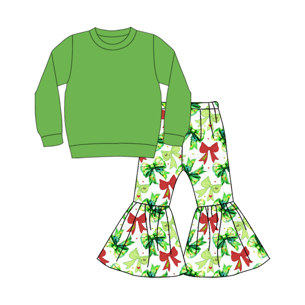 25.9.2 custom each style moq 5 eta 4-6week Sibling Sisters Christmas baby girl long sleeve pants sets 5