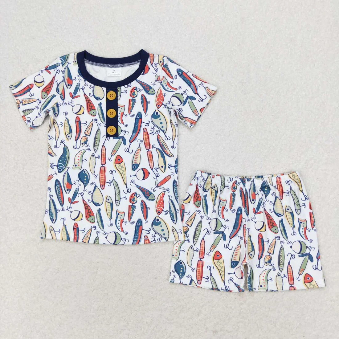 RTS NO MOQ Sibling Baby boy clothes camouflage Short Sleeve pants Suits