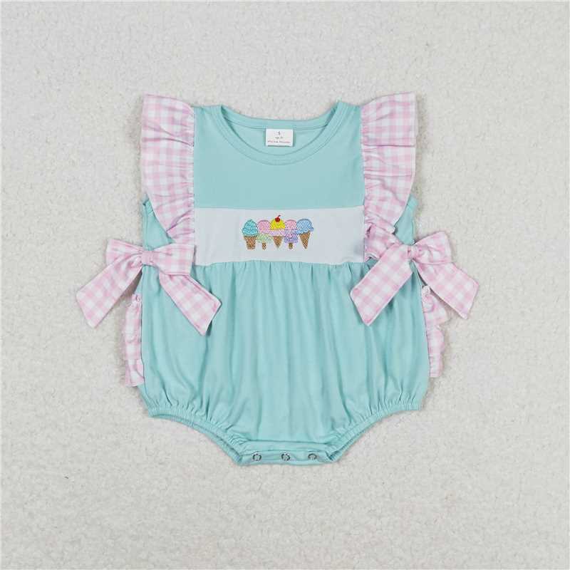 RTSBoys Embroidered Short Sleeve Shorts sets dress romper