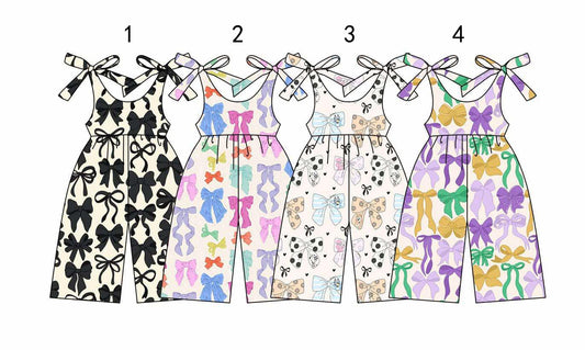 pre order  Summer romper with bow headband