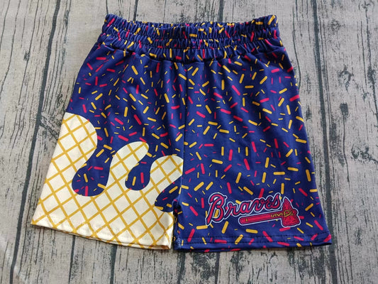 Custom moq 3 eta 6-7weeks kids clothes team blue Beach Summer Shorts-25.6.7