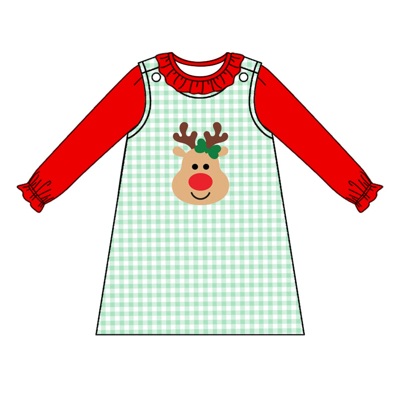 7.6 custom each style moq 5eta 4-6week Sibling Sister Christmas baby girls dress and boy rompers 1 and girls romper 2 match family design