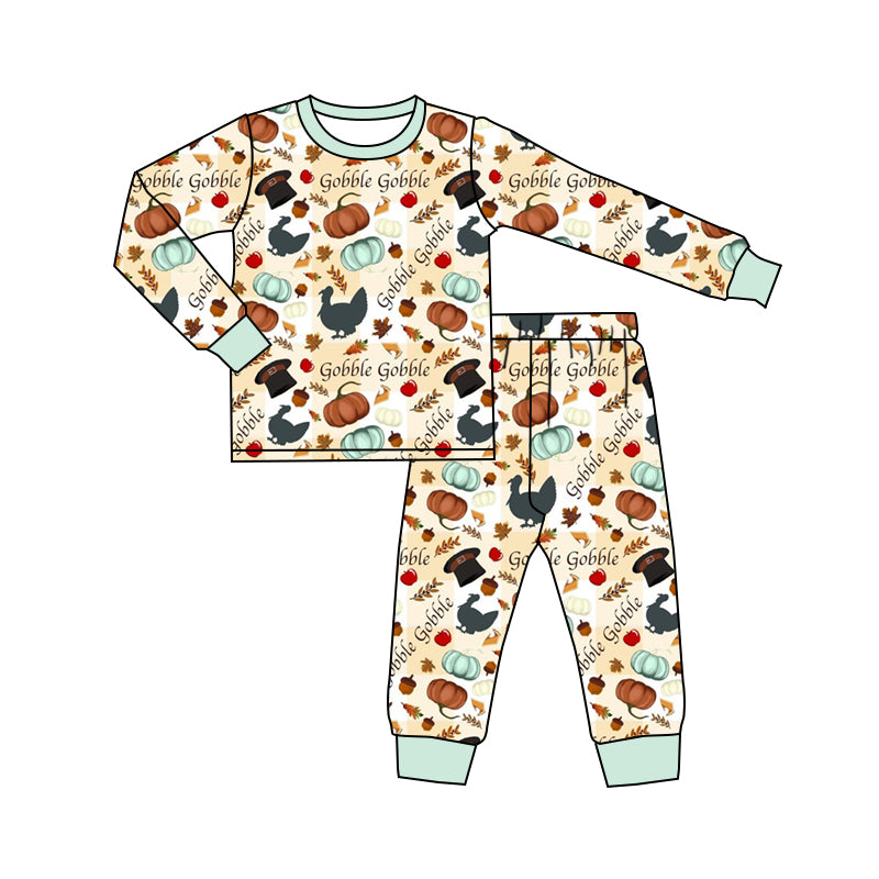 8.1 custom each style moq 5eta 4-6week Sibling Sister pumpkin baby boy sets and rompers match family design