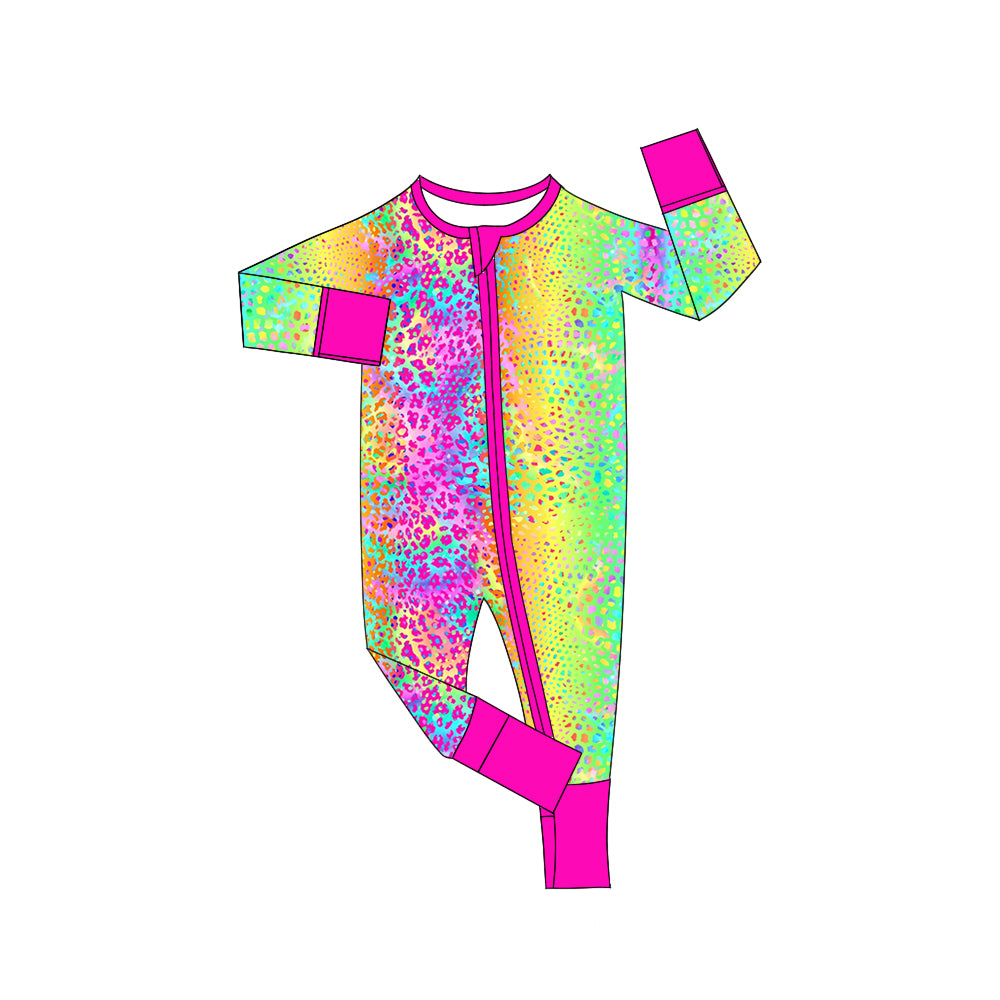 5.8custom each style moq 5eta 4-5week Sibling Sister Color spray paint prints girls outfits and adult long pants and baby romper match family design